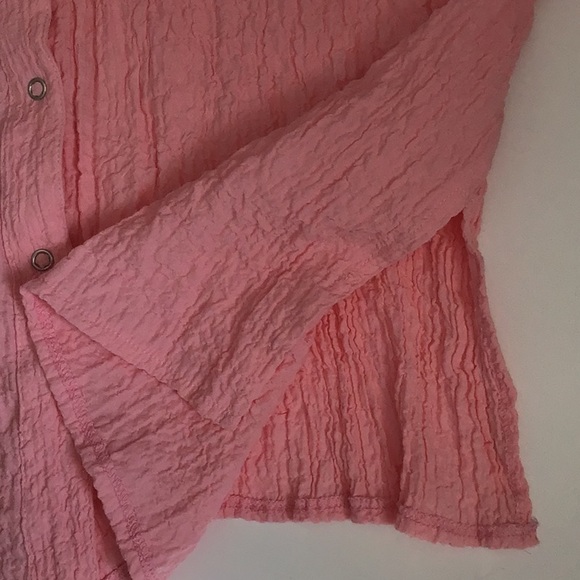 Crinkle Buttoned Shirt  1XL GUC - Picture 4 of 5